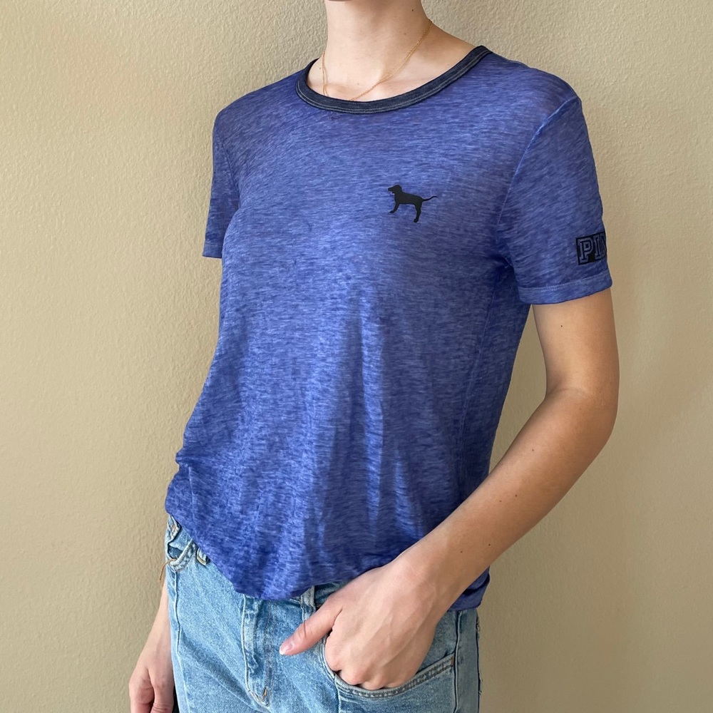 VS Pink Sheer Athletic Tee